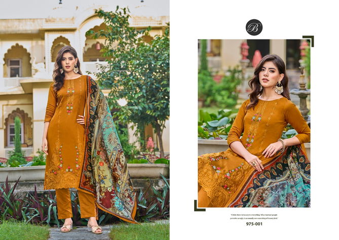 Zarqash By Belliza Cotton Embroidered Dress Material Wholesale Price In Surat
